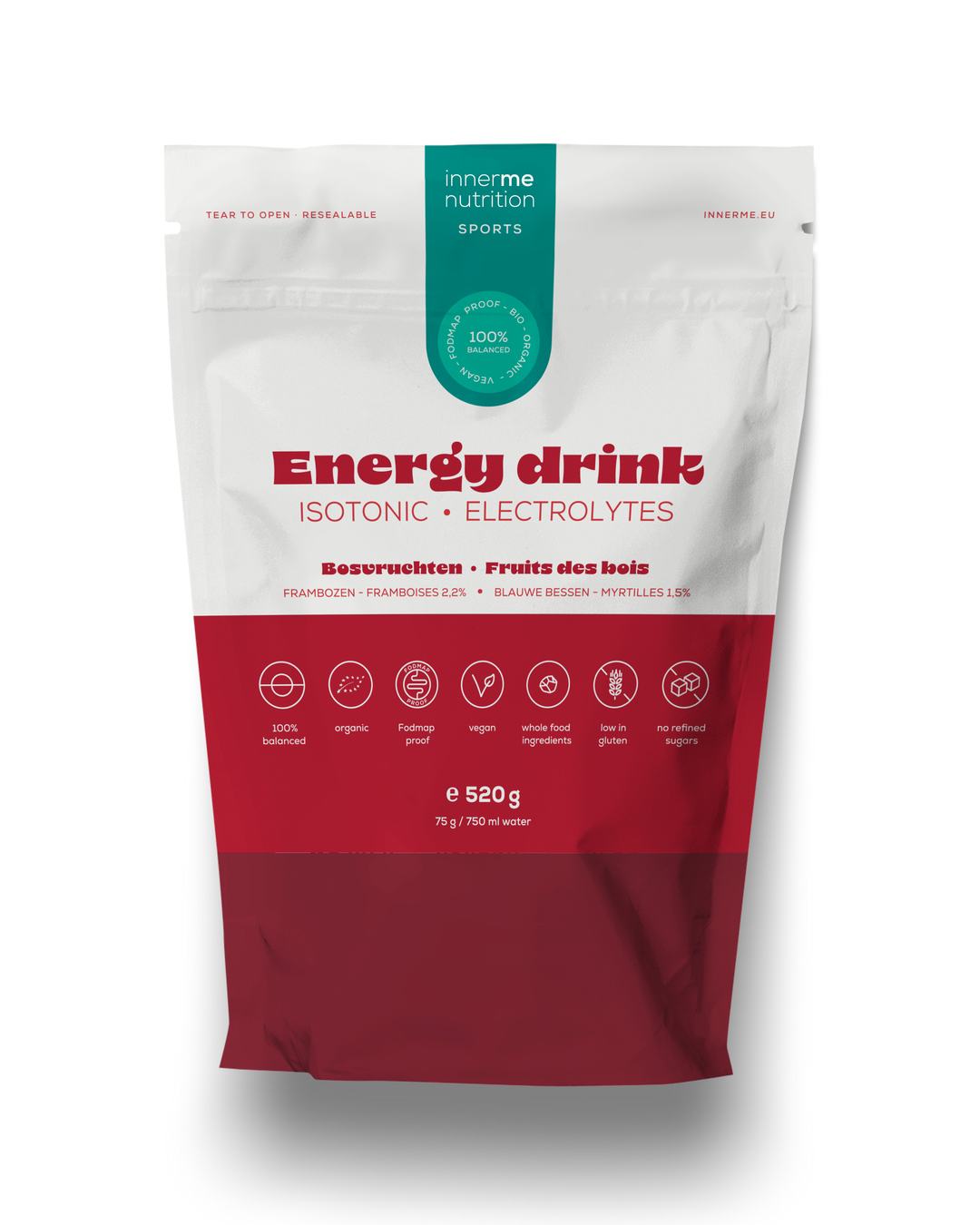 Isotonic energy drink fruit