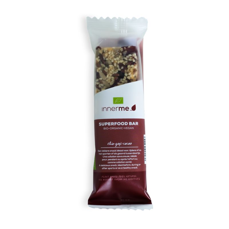 Superfood bar chia-goji-cacao: 1 mueslireep (40 g)